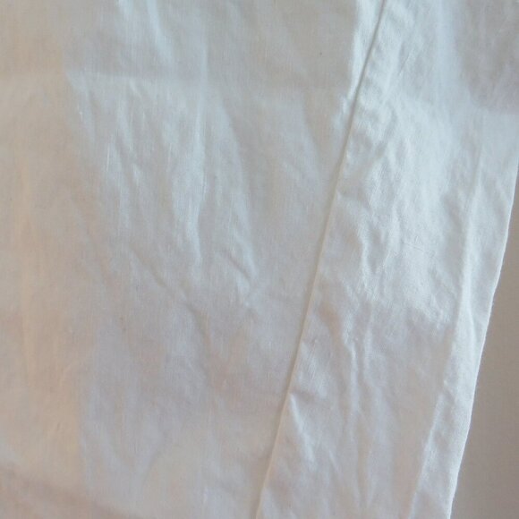 RUNDHOLZ BLACK LABEL White Linen Blend Cropped Pants Lagenlook - Size XS - Picture 6 of 14